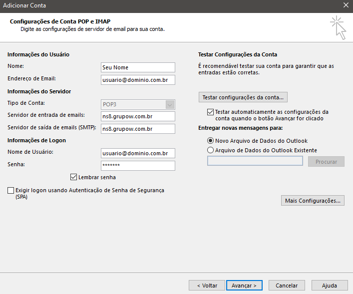 Microsoft Outlook 2016, 2013, 2010: Salvando