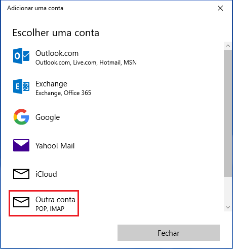 Windows 10: Outra conta